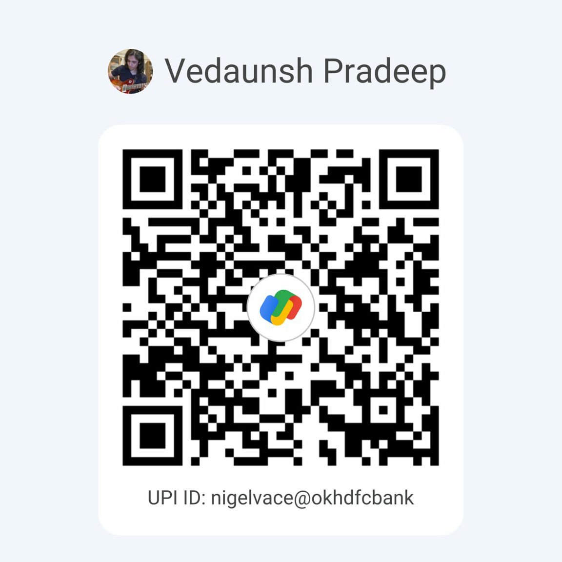 Vedaunsh Pradeep QR Code Image